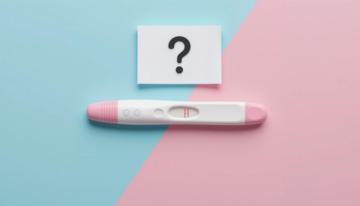 pregnancy test & question mark uncertainty and family planning