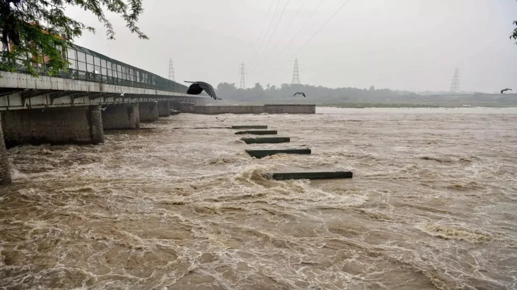 yamuna river water level crosses danger mark