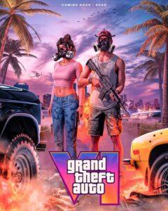 gta 6 poster cover 🌴 • @rockstargames let me know what you guys think below! #gta6 #rockstargames #grandtheftauto #videogames