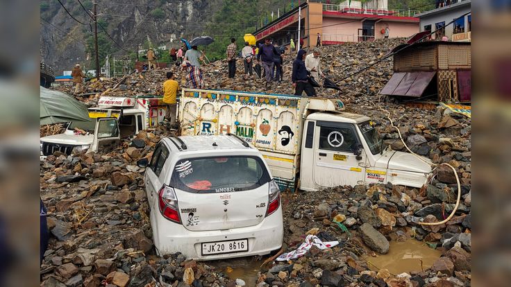 national highway blocked, schools shut as flash floods and landslides wreak havoc in j k, leave 3