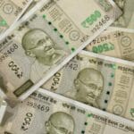 closeup of brand new colorful indian currency bank notes of rs 500 rupees bundle issued and in circulation after demonetisation stock photo image of closeup, gray 193154312