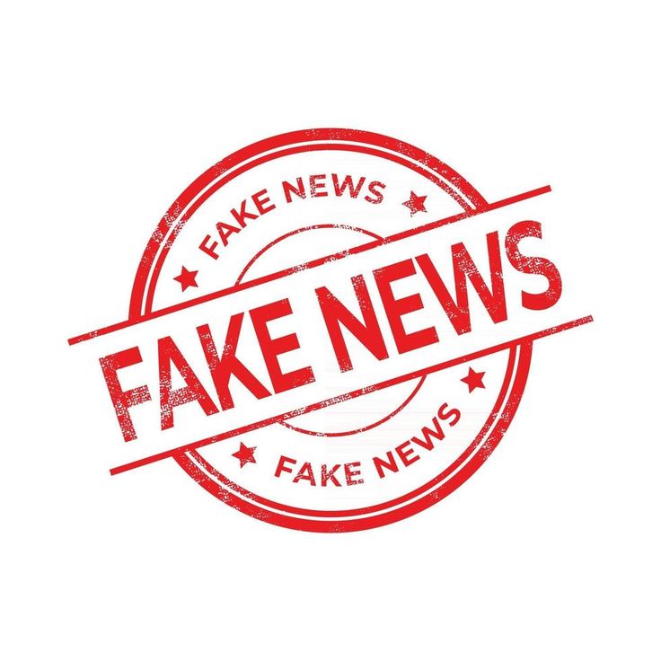download fake news, red rubber stamp isolated on white background for free