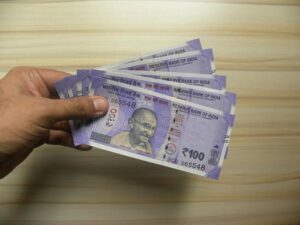 many 100 rupees indian notes stock photo image of cash, hand 161674990