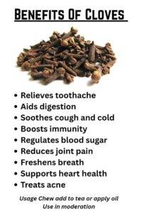 Clove improve heart health