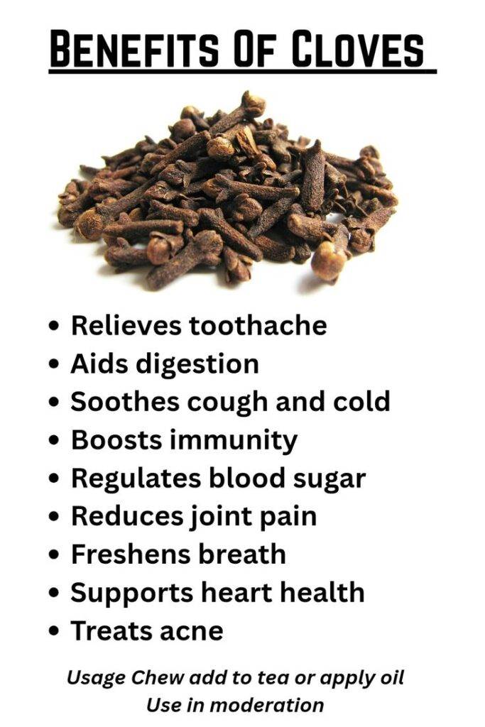 Clove improve heart health