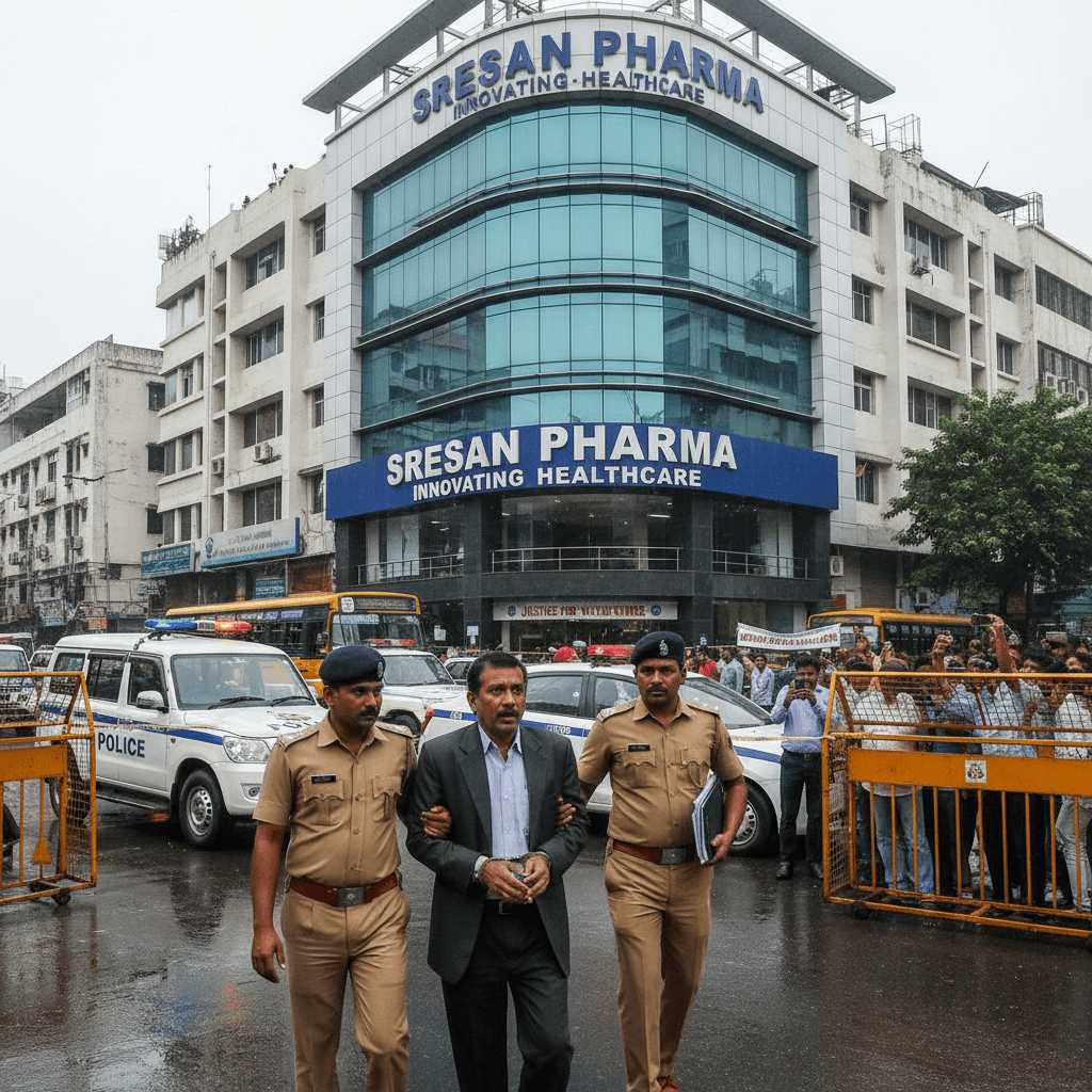Sresan Pharma owner arrest