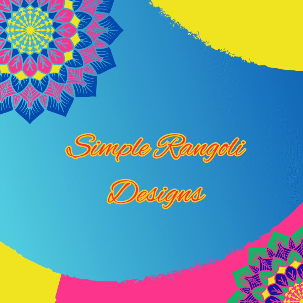 Simple Rangoli designs