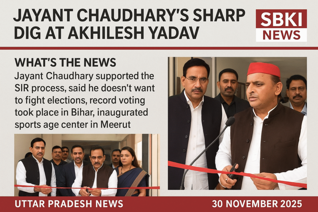 UP News today 30Nov2025
