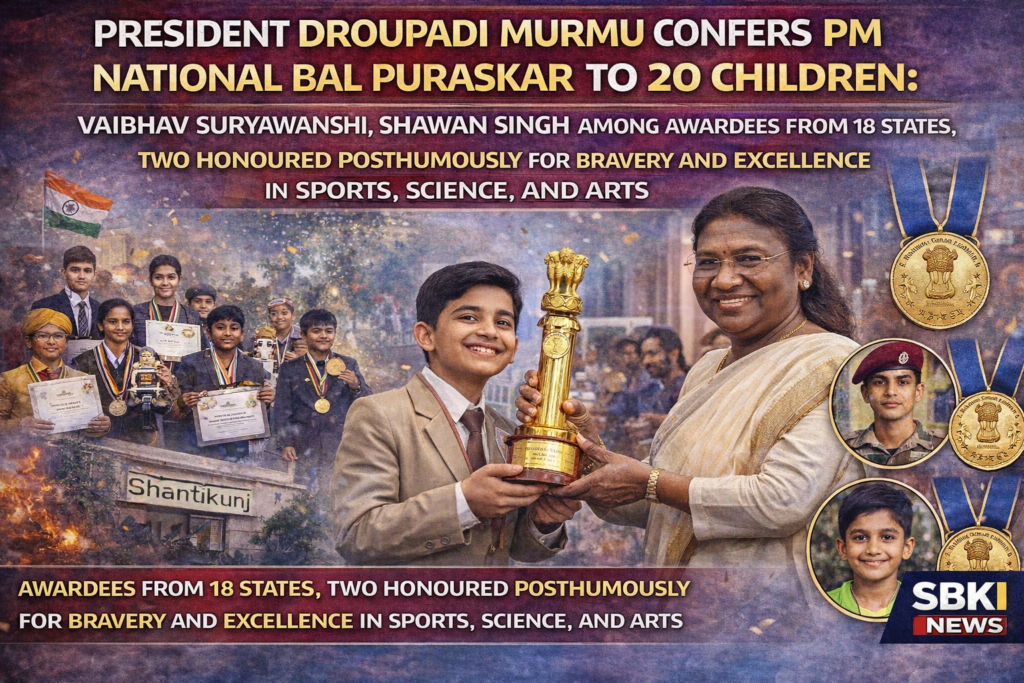 PM National Bal Puraskar to 20 Children
