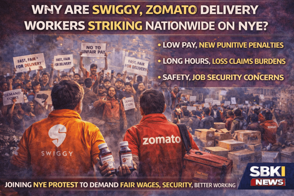 Delivery Workers Striking