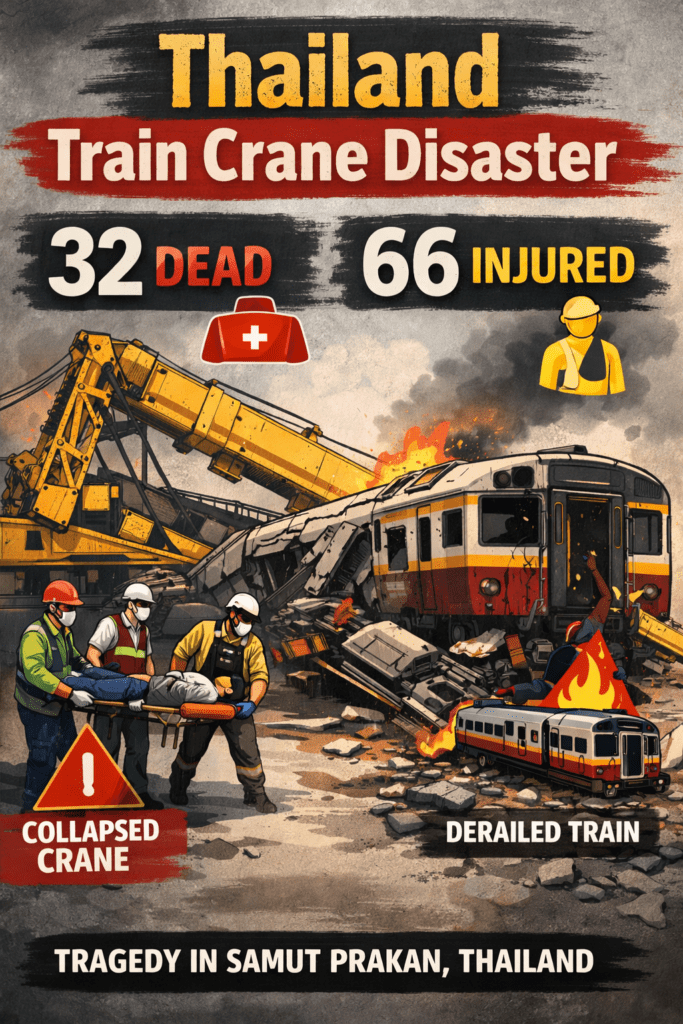 Thailand Train Crane Disaster