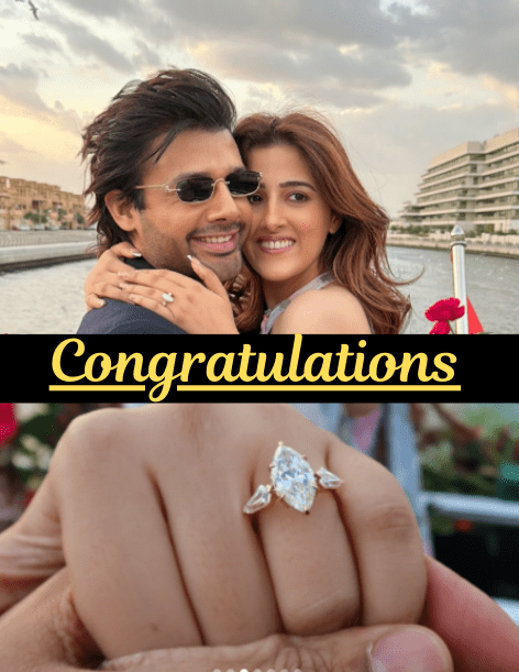 nupur sanon and stebin ben engaged with diamond ring kriti's sanon sister