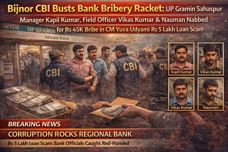 Bijnor CBI Busts Bank Bribery Racket