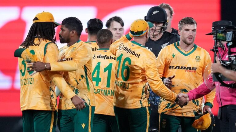 South Africa Beats New Zealand In 4th T20 to Level Series at 2-2