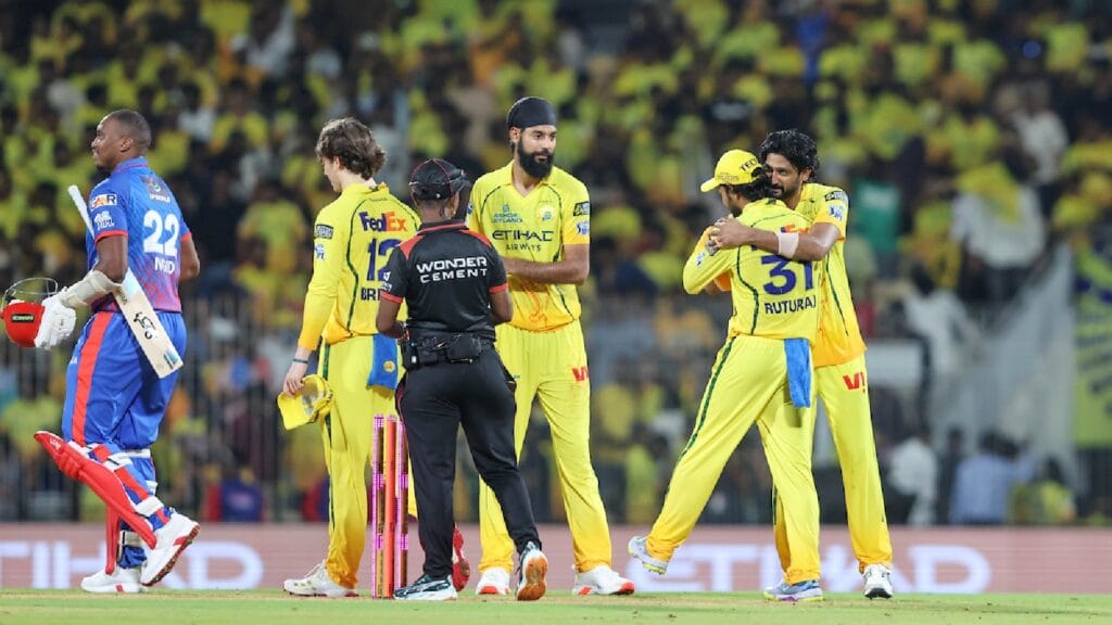 Sanju Samson’s Historic Maiden CSK Century and Jamie Overton’s Dazzling 4-Wicket Haul Power Chennai Super Kings to Emotional First Win, Crushing Delhi Capitals by 23 Runs at Chepauk