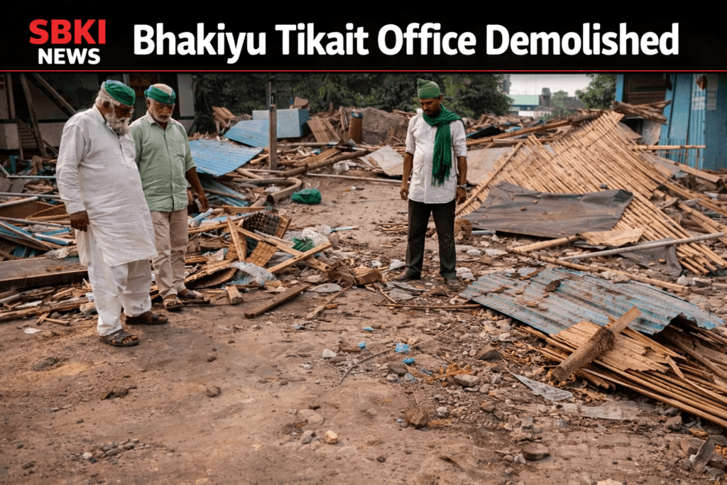 Bhakiyu Tikait Office Demolished