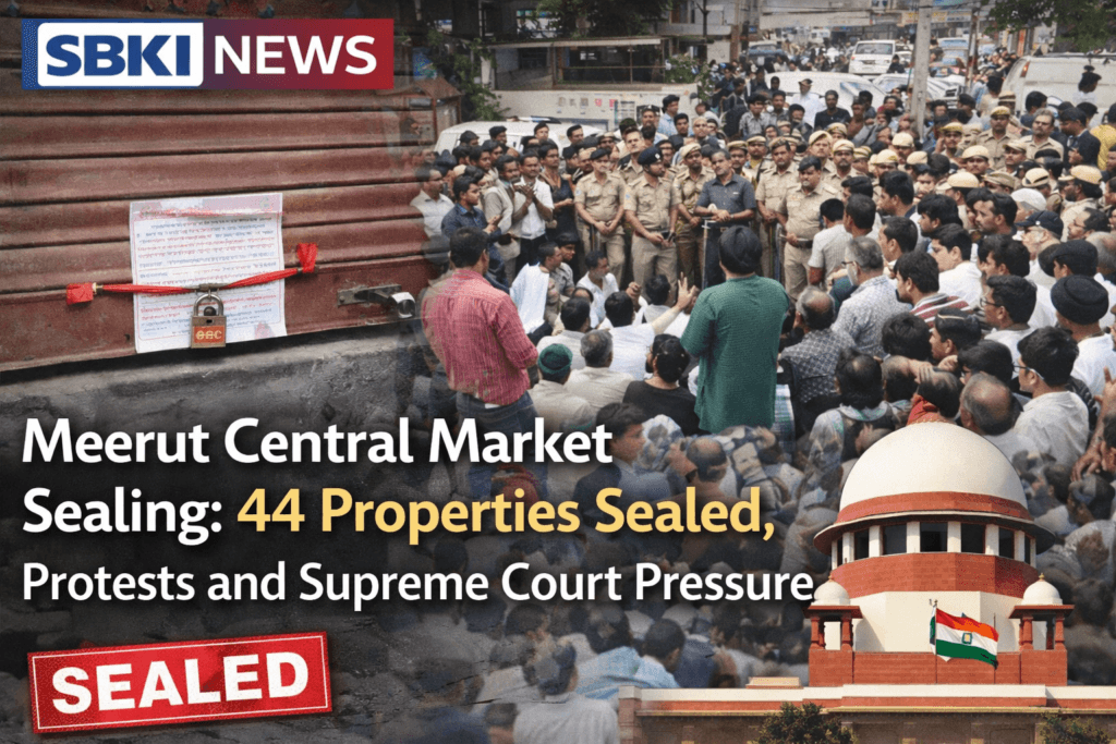 Meerut Central Market Sealing