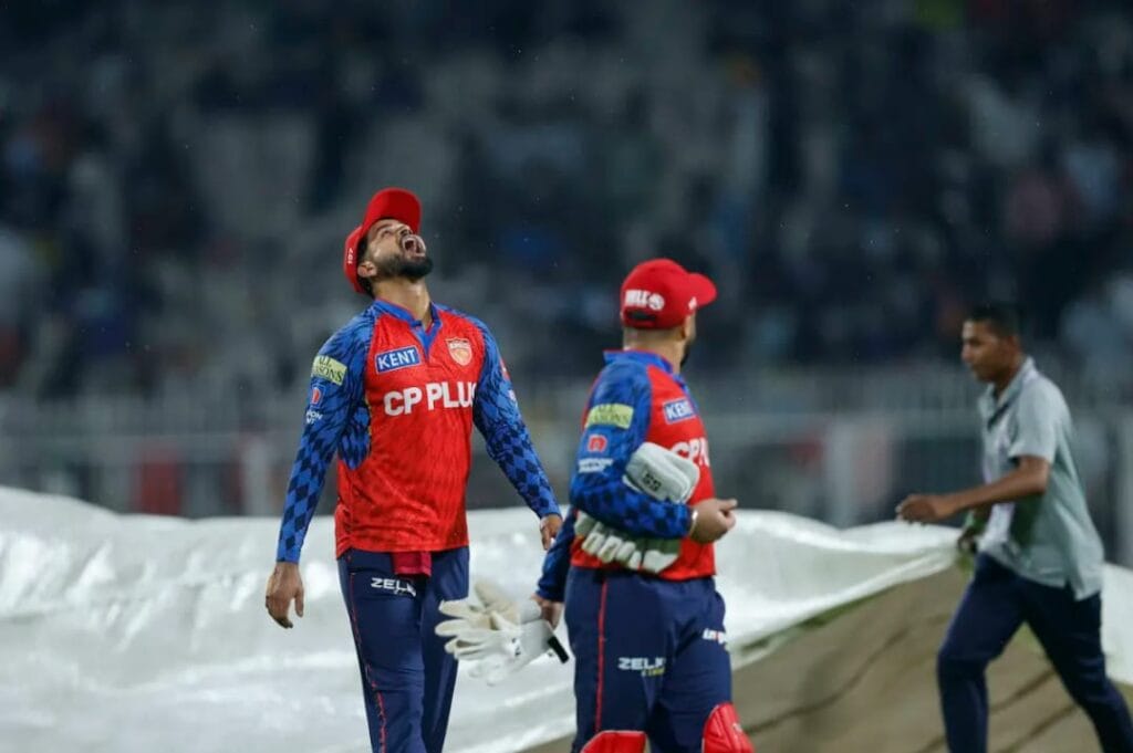 Match Abandoned Due to Rain; Points Shared Between KKR and PBKS at Eden Gardens