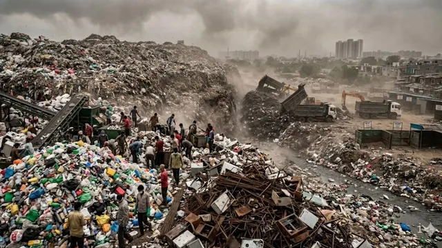 Delhi News Today: दिल्ली के कूड़े के पहाड़ों से निकल रहा प्लास्टिक-लोहा: इनर्ट की आड़ में अवैध डंपिंग का खुलासा