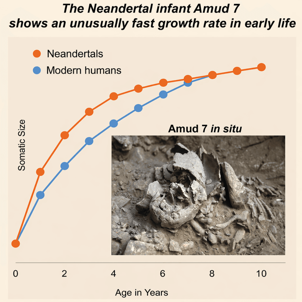 Neanderthal Baby Neanderthal infant amud cave in israel