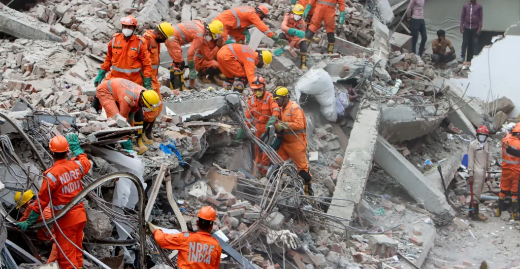4 Dead in Delhi Building Collapse Near Saket Metro as Rescue Ops Continue for Over 16 Hours