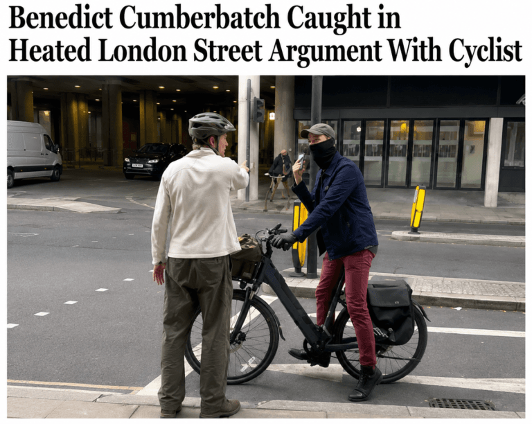 Benedict Cumberbatch Caught in Heated London Street Argument With Cyclist