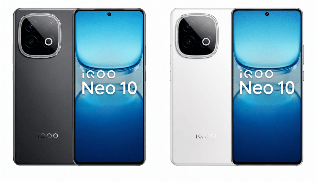 iQOO Neo 10 Gets Stylish Alpine White and Asphalt Black Colours in India