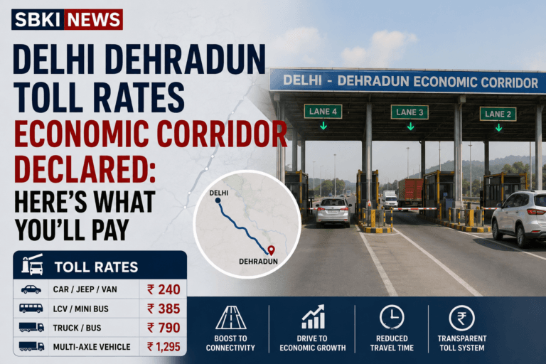 Delhi Dehradun toll rates
