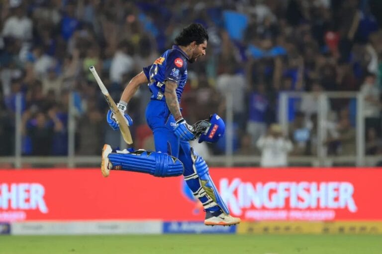 Tilak Varma’s Explosive 75* Off 33 Powers MI to Epic 201 Chase Win Over Struggling PBKS in IPL 2026 Thriller