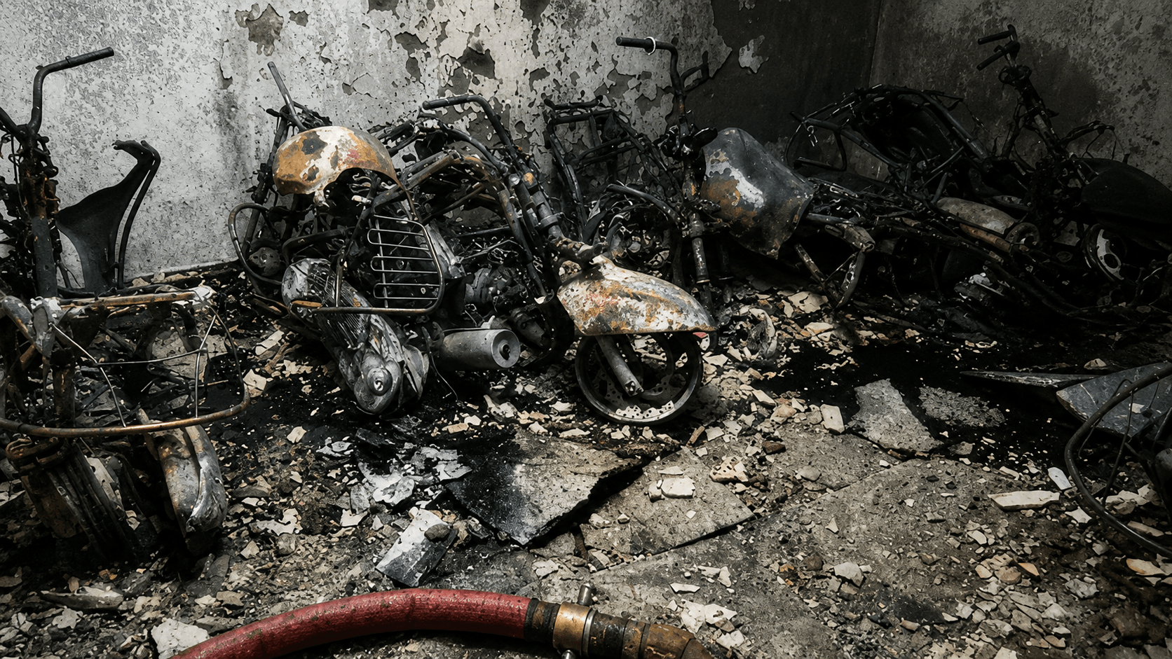 3 Dead, 6 Rescued After Massive Fire At Residential Building In Delhi’s Tughlakabad: Vehicles Parked Inside Home Said to Be Blast Point