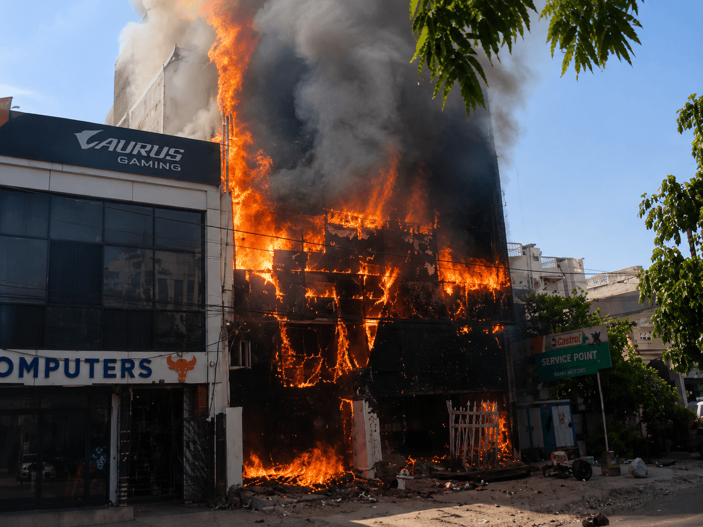 Lucknow Coaching Institute Fire
