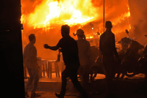 Bangkok pub fire