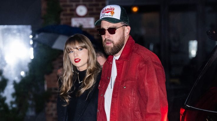 Taylor Swift and Travis Kelce exit Madison Square Garden following their lavish wedding in New York.