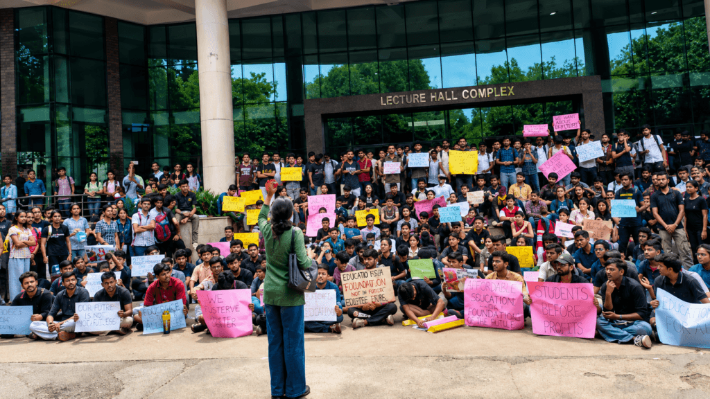IIT Delhi Students Protest After MSc Student’s Death, Allege Institutional Negligence