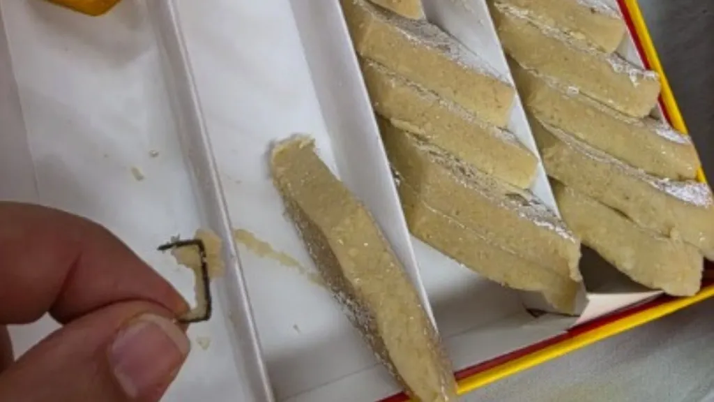 Mumbai Man Feeds 3-Year-Old Daughter Kaju Katli, Finds Stapler Pin Inside; FDA Suspends Tewari Bros Licence